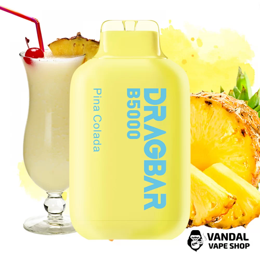 Одноразовая Pod система DragBar B5000 50 мг 500 мАч на 5000 затяжек со вкусом пина колада