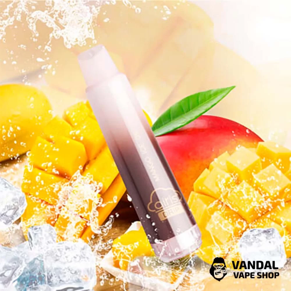 Одноразовий Pod Airis Drip 1200 мАг без нікотину на 2600 затяжок зі смаком менго з холодком Одноразовий Pod Airis Drip 1200 мАг без нікотину на 2600 затяжок зі смаком менго з холодком