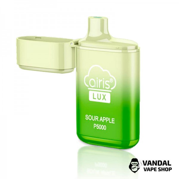 Одноразовый Pod Airis Lux P5000 650 мАч 5% на 5000 затяжек со вкусом кислого яблока