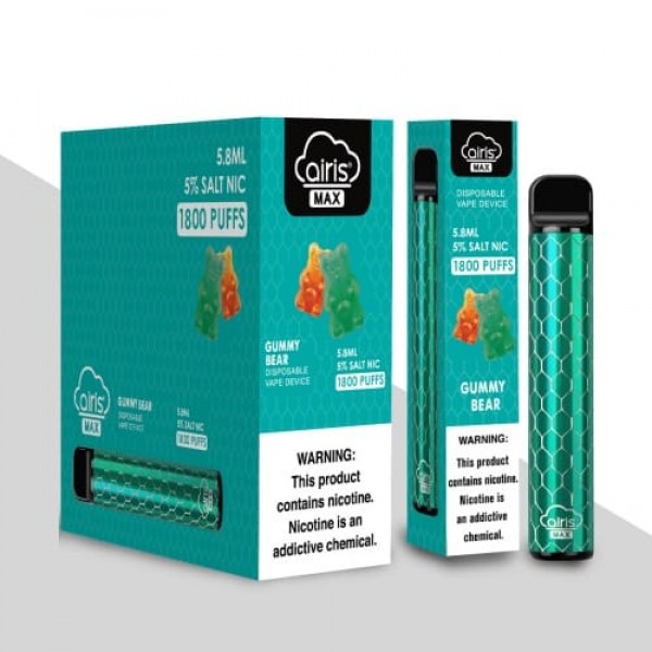 Одноразова Pod система Airis Max Pod Disposable Device 950mAh на 1800 затяжок зі смаком желейних ведмедиків