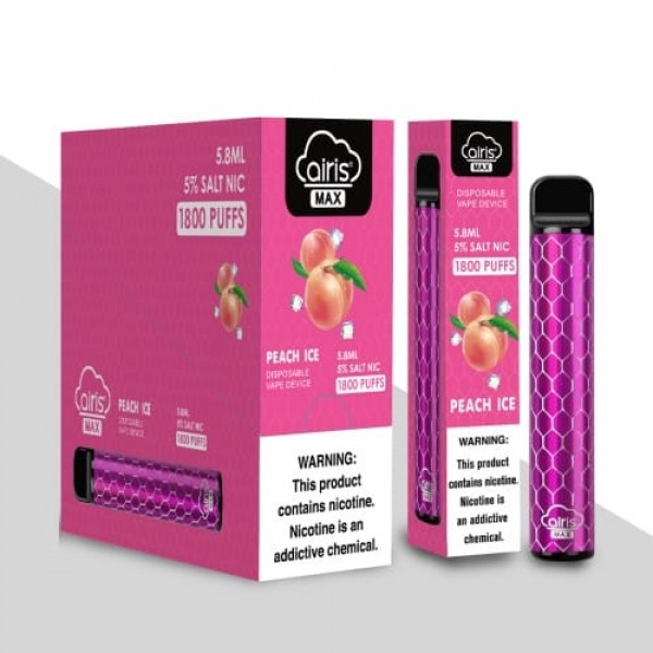 Одноразовая Pod система Airis Max Disposable Device 950mAh на 1800 затяжек со вкусом Персика с холодком