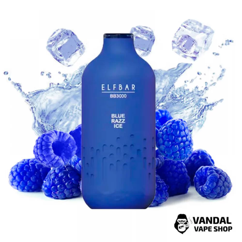 Одноразовый Pod Elf Bar BB3000 Disposable Pod 650mAh 5% на 3000 затяжек со вкусом голубой малины с холодком Одноразовый Pod Elf Bar BB3000 Disposable Pod 650mAh 5% на 3000 затяжек со вкусом голубой малины с холодком