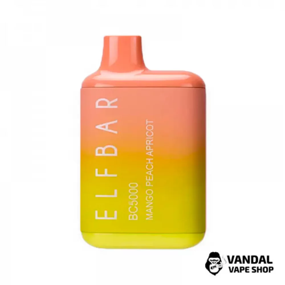 Одноразовый Pod Elf Bar BC3000 Disposable Device 650mAh 5% на 3000 затяжек со вкусом манго, абрикоса и персика Одноразовый Pod Elf Bar BC3000 Disposable Device 650mAh 5% на 3000 затяжек со вкусом манго, абрикоса и персика