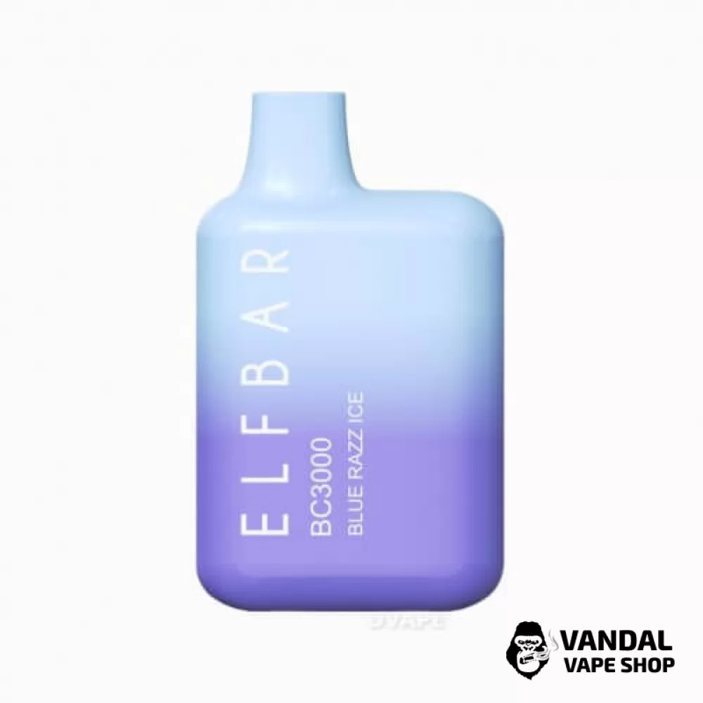 Одноразовый Pod Elf Bar BC3000 Disposable Device 650mAh 5% на 3000 затяжек со вкусом голубой малины со льдом Одноразовый Pod Elf Bar BC3000 Disposable Device 650mAh 5% на 3000 затяжек со вкусом голубой малины со льдом