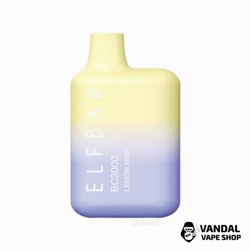 Одноразовий Pod Elf Bar BC3000 Disposable Device 650mAh 5% на 3000 затяжок зі смаком лимону з м'ятою Одноразовий Pod Elf Bar BC3000 Disposable Device 650mAh 5% на 3000 затяжок зі смаком лимону з м'ятою