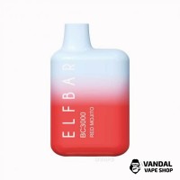 Elf Bar BC3000 Disposable Device 650mAh 5% - Red Mojito