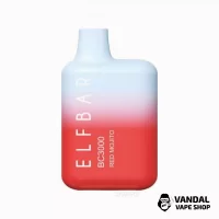 Elf Bar BC3000 Disposable Device 650mAh 5% - Red Mojito