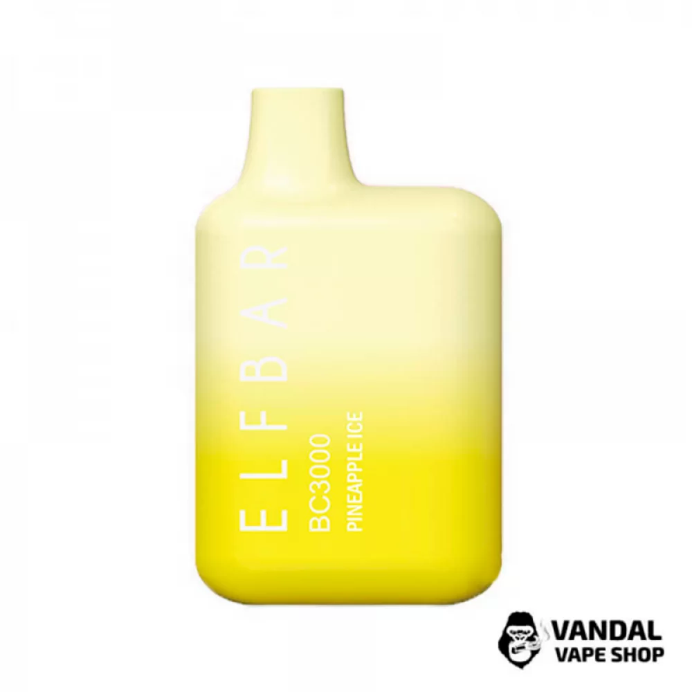 Одноразовый Pod Elf Bar BC3000 Disposable Device 650mAh 5% на 3000 затяжек со вкусом ананаса со льдом Одноразовый Pod Elf Bar BC3000 Disposable Device 650mAh 5% на 3000 затяжек со вкусом ананаса со льдом