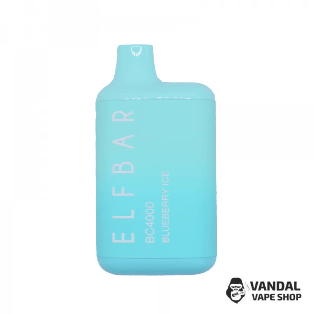 Одноразовий Pod Elf Bar BC4000 Disposable Device 650mAh 5% на 4000 затяжок зі смаком чорниці з льодом