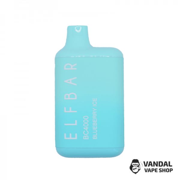 Одноразовий Pod Elf Bar BC4000 Disposable Device 650mAh 5% на 4000 затяжок зі смаком чорниці з льодом