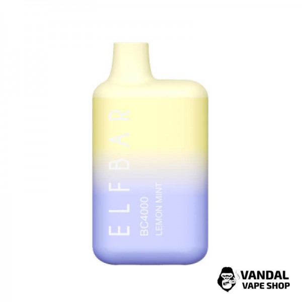 Одноразовый Pod Elf Bar BC4000 Disposable Device 650mAh 5% на 4000 затяжек со вкусом лимона с мятой