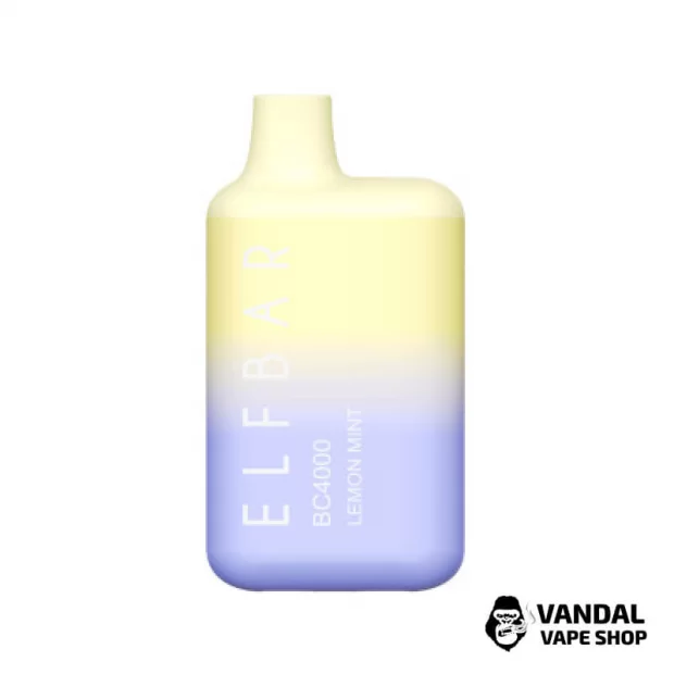 Одноразовый Pod Elf Bar BC4000 Disposable Device 650mAh 5% на 4000 затяжек со вкусом лимона с мятой