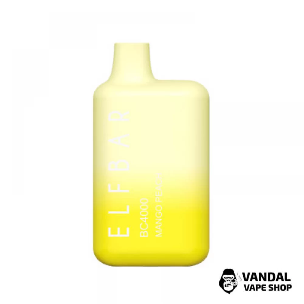 Одноразовий Pod Elf Bar BC4000 Disposable Device 650mAh 5% на 4000 затяжок зі смаком манго і персика