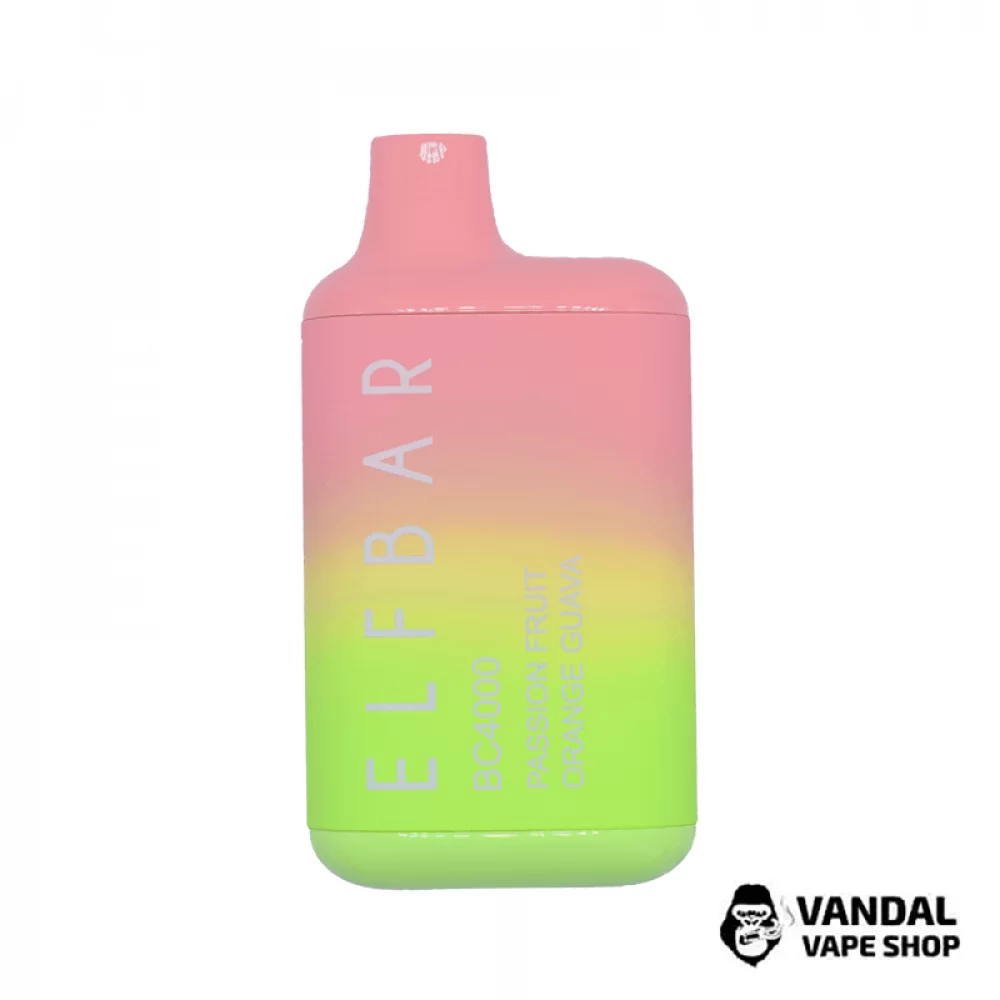 Одноразовый Pod Elf Bar BC4000 Disposable Device 650mAh 5% на 4000 затяжек со вкусом маракуйи, апельсина и гуавы Одноразовый Pod Elf Bar BC4000 Disposable Device 650mAh 5% на 4000 затяжек со вкусом маракуйи, апельсина и гуавы