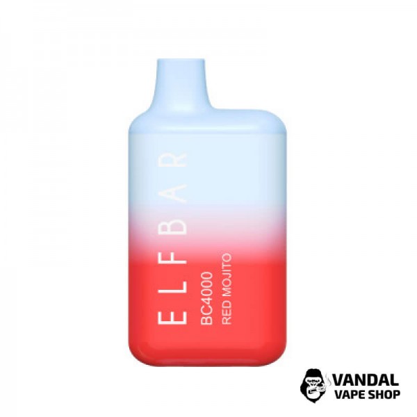 Одноразовий Pod Elf Bar BC4000 Disposable Device 650mAh 5% на 4000 затяжок зі смаком червоного мохіто
