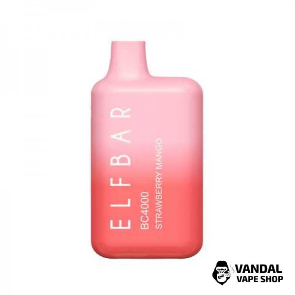 Одноразовий Pod Elf Bar BC4000 Disposable Device 650mAh 5% на 4000 затяжок зі смаком полуниці та манго