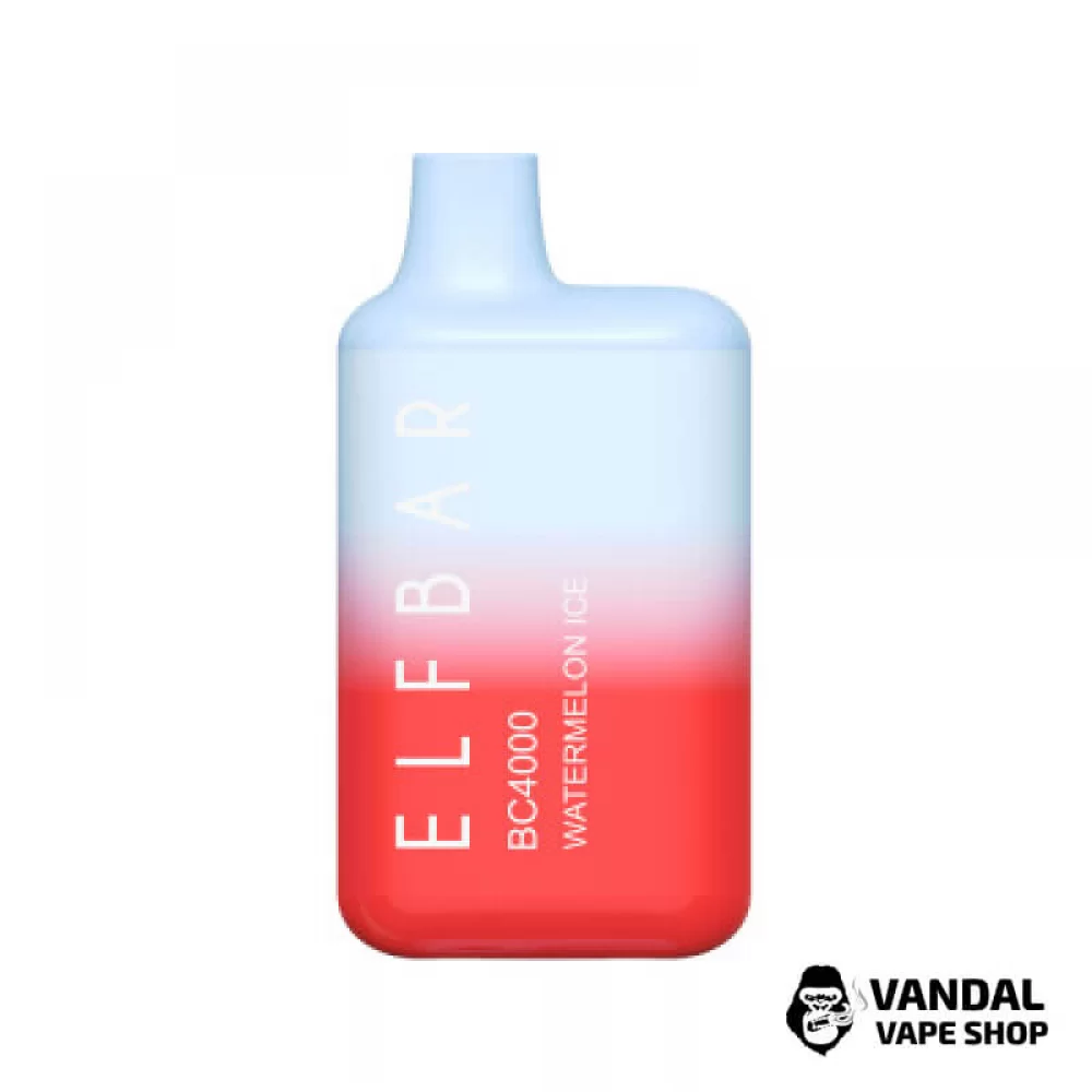 Одноразовий Pod Elf Bar BC4000 Disposable Device 650mAh 5% на 4000 затяжок зі смаком кавуна з льодом Одноразовий Pod Elf Bar BC4000 Disposable Device 650mAh 5% на 4000 затяжок зі смаком кавуна з льодом