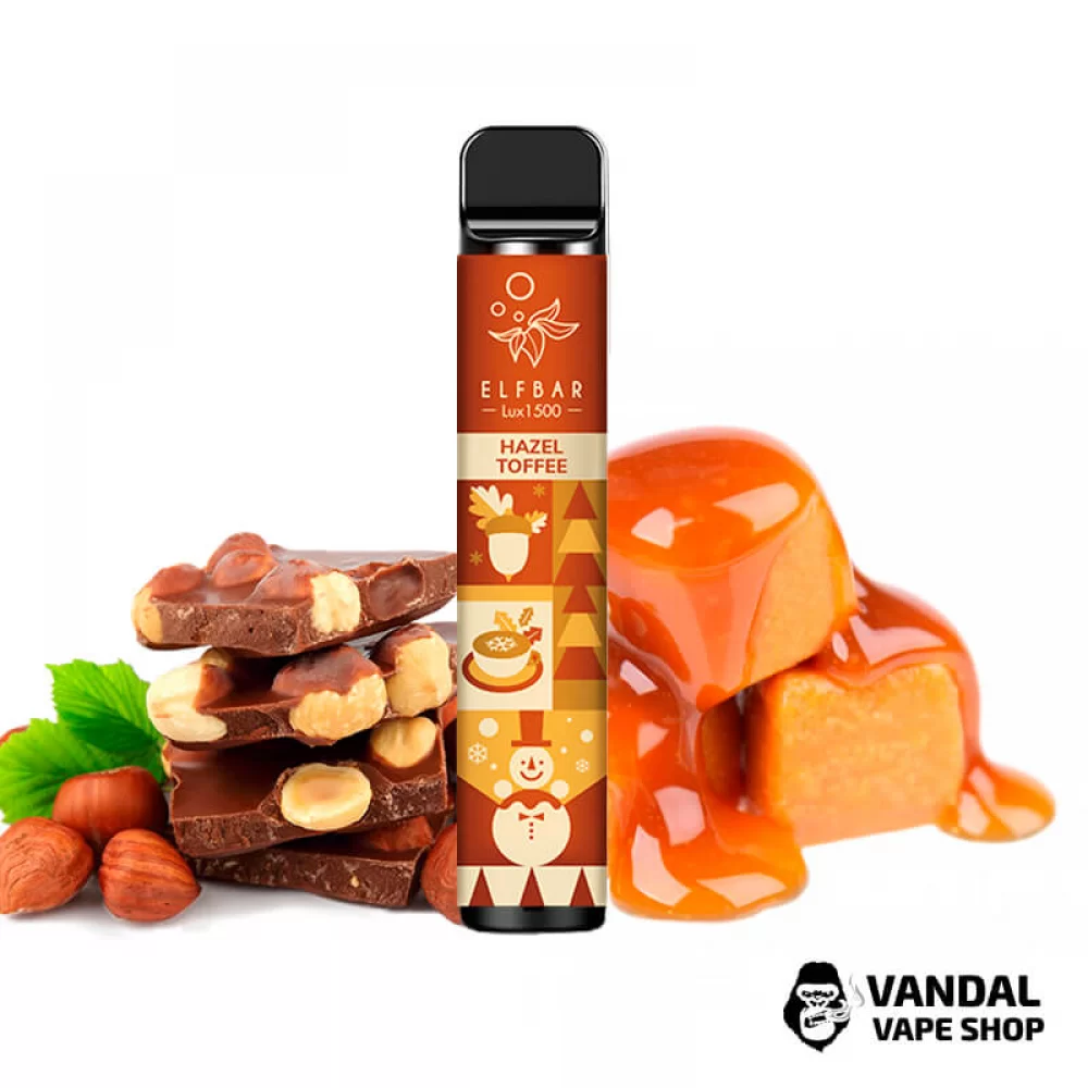 Рождественское издание одноразки Elf Bar Lux на 1500 затяжек со вкусом ирисок и лесного ореха Рождественское издание одноразки Elf Bar Lux на 1500 затяжек со вкусом ирисок и лесного ореха