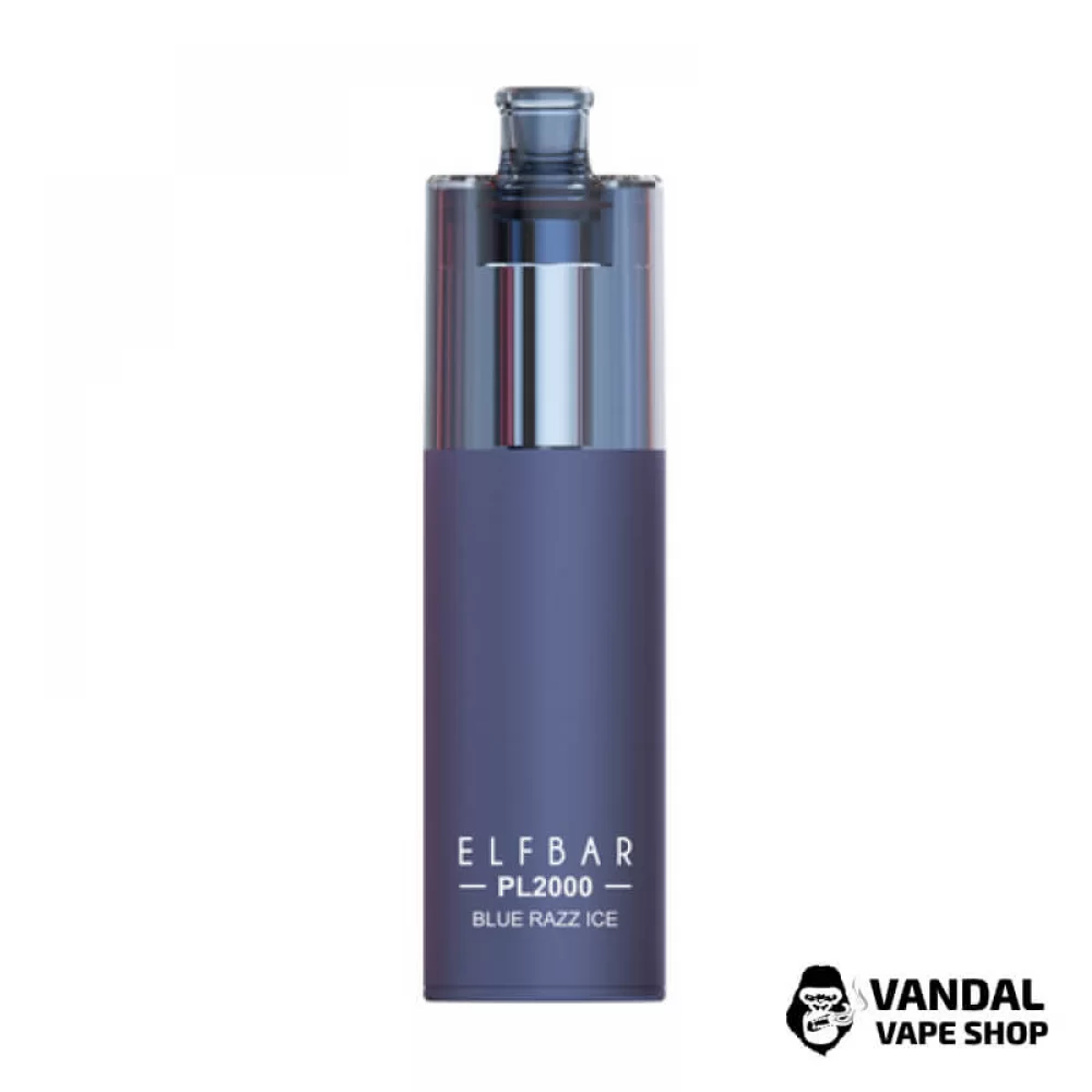 Одноразовий Pod Elf Bar PL2000 1000 мАч на 2000 затяжок зі смаком блакитної малини з льодом Одноразовий Pod Elf Bar PL2000 1000 мАч на 2000 затяжок зі смаком блакитної малини з льодом