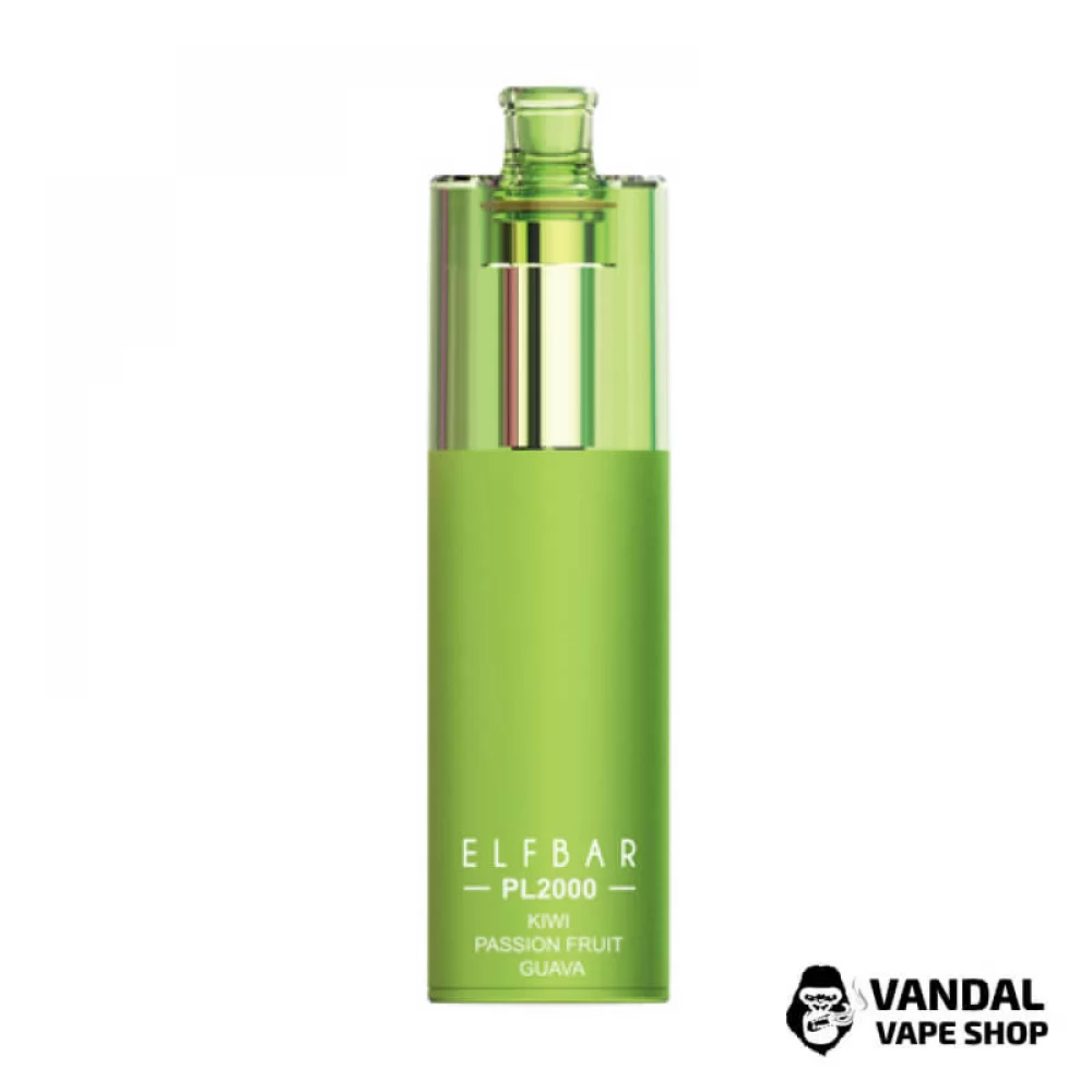 Одноразовый Pod Elf Bar PL2000 1000 мАч на 2000 затяжек со вкусом киви, маракуйи и гуавы Одноразовый Pod Elf Bar PL2000 1000 мАч на 2000 затяжек со вкусом киви, маракуйи и гуавы