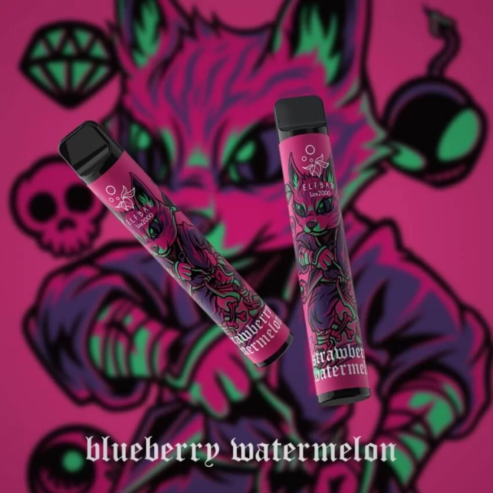 Одноразовая Pod-система Elf Bar Lux на 2000 затяжек со вкусом клубники и арбуза Одноразовая Pod-система Elf Bar Lux на 2000 затяжек со вкусом клубники и арбуза