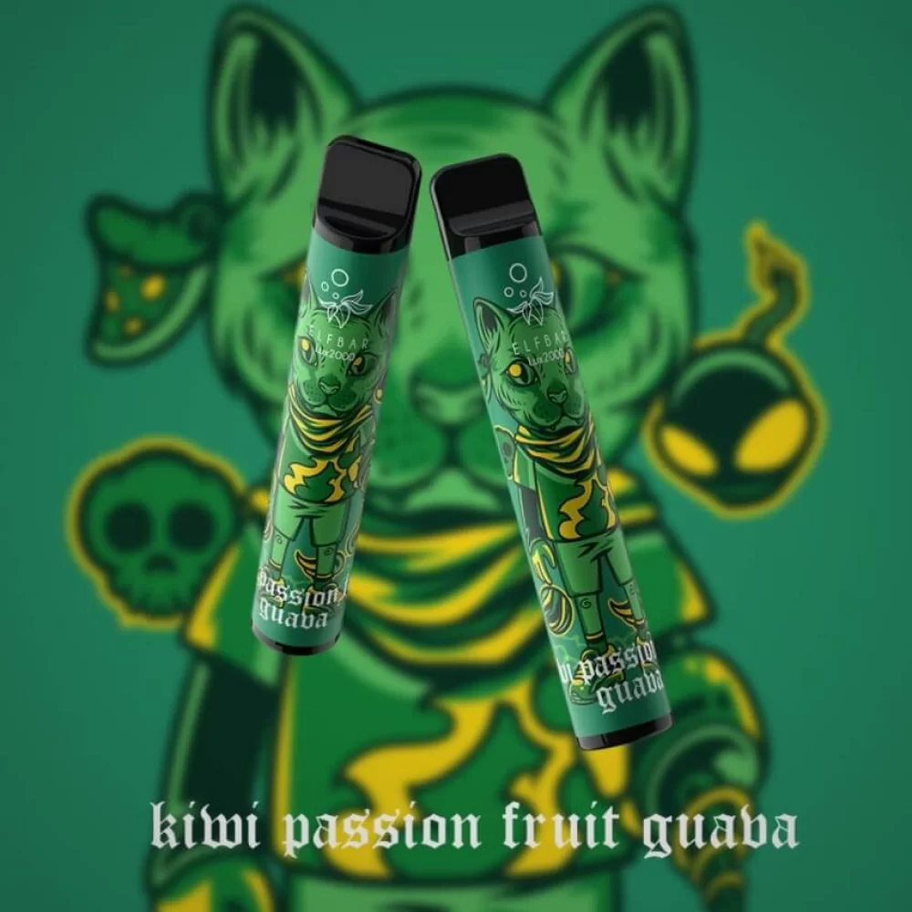 Одноразовая Pod-система Elf Bar Lux на 2000 затяжек со вкусом киви, маракуйи и гуавы Одноразовая Pod-система Elf Bar Lux на 2000 затяжек со вкусом киви, маракуйи и гуавы