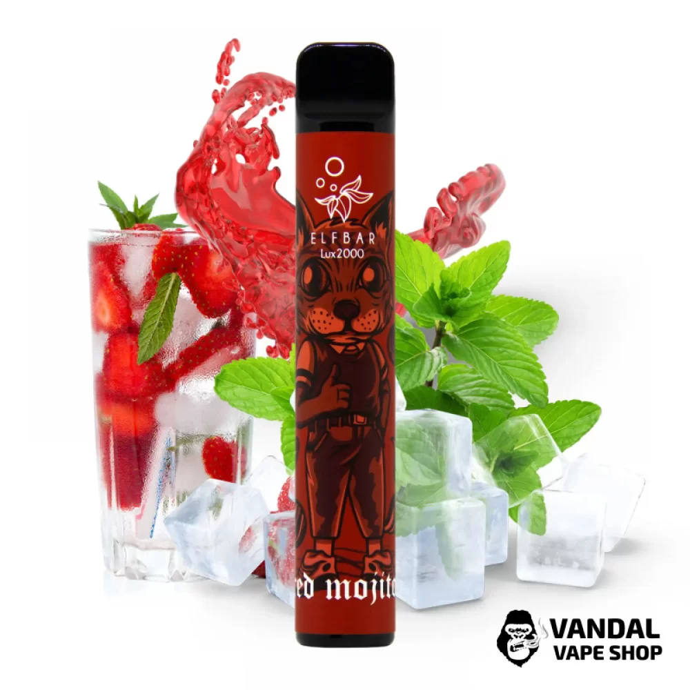 Одноразовая Pod-система Elf Bar Lux на 2000 затяжек со вкусом красного мохито Одноразовая Pod-система Elf Bar Lux на 2000 затяжек со вкусом красного мохито