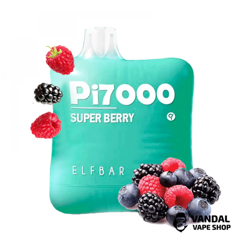 Одноразовий Pod Elf Bar PI7000 500 мАг 5% на 7000 затяжок зі смаком міксу лісових ягід