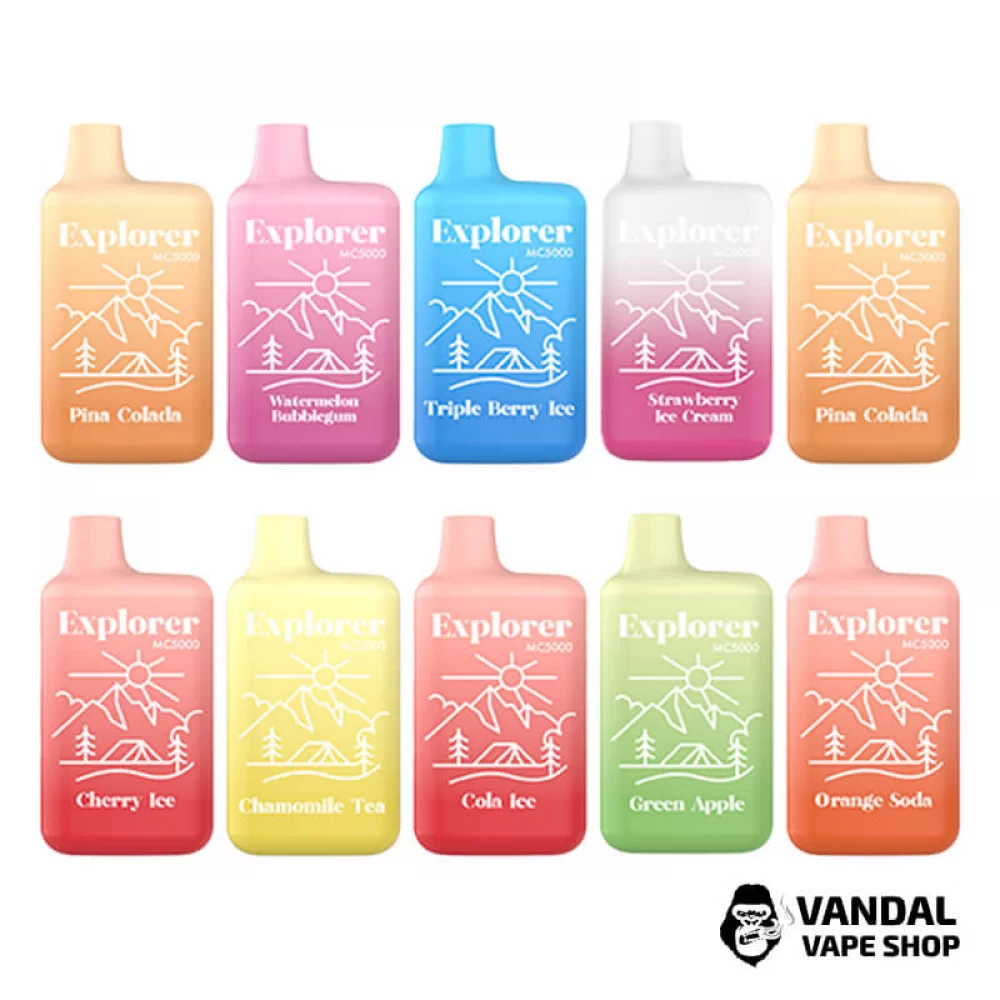 Одноразовий Pod Explorer MC5000 650 мАг 5% на 5000 затяжок Одноразовий Pod Explorer MC5000 650 мАг 5% на 5000 затяжок