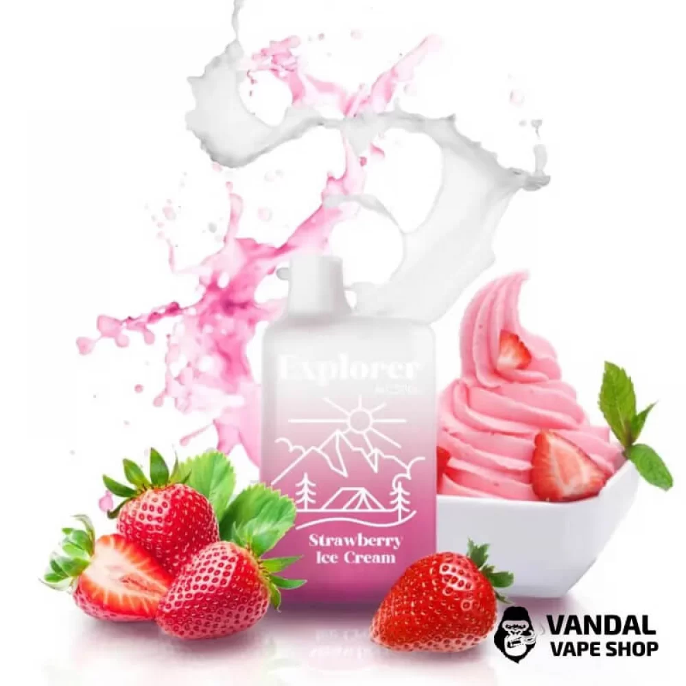 Одноразовий Pod Explorer MC5000 650 мАг 5% на 5000 затяжок зі смаком полуничного морозива