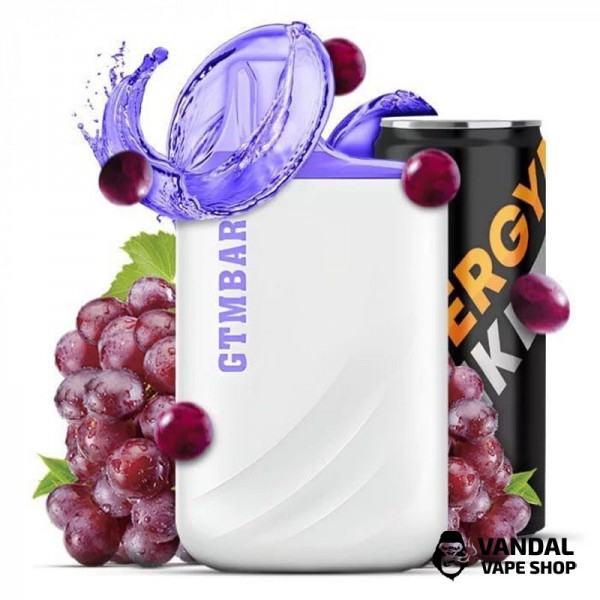 Одноразова Pod система GTM Bar Porter 5000 50 мг 550 мАг на 5000 затяжок зі смаком виноградного енергетика
