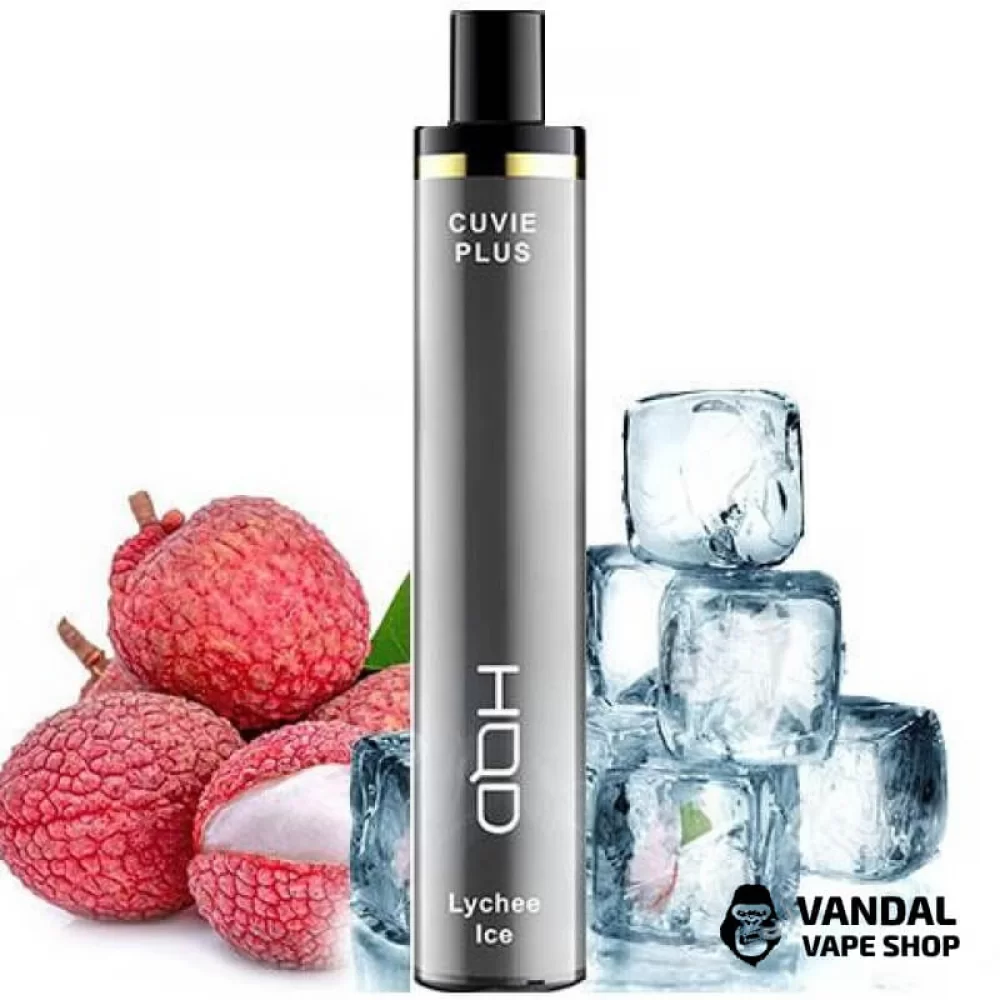 Одноразова Pod система HQD Cuvie Plus на 1200 затяжок зі смаком лічі з льодом