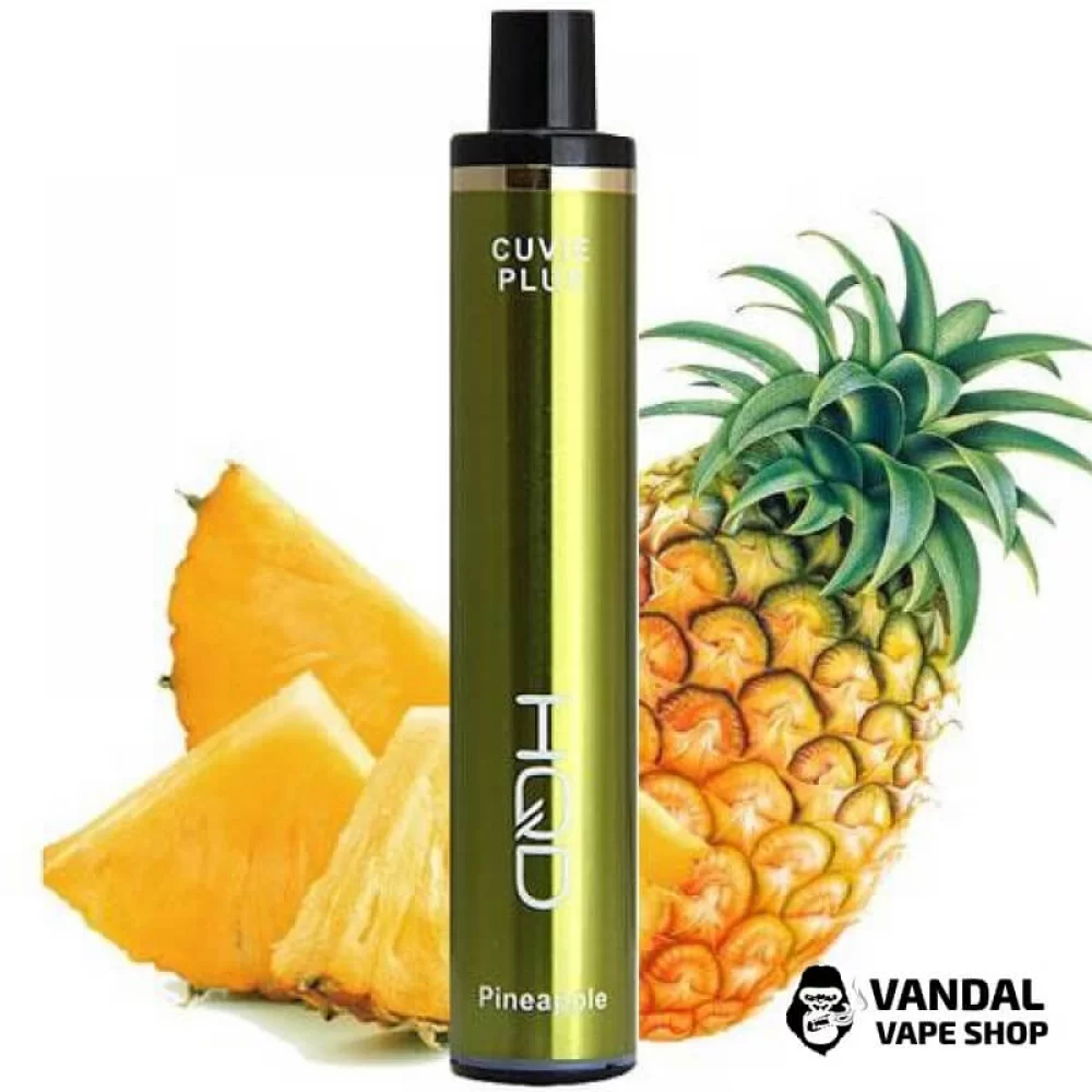 Одноразовая Pod система HQD Cuvie Plus на 1200 затяжек со вкусом ананаса Одноразовая Pod система HQD Cuvie Plus на 1200 затяжек со вкусом ананаса