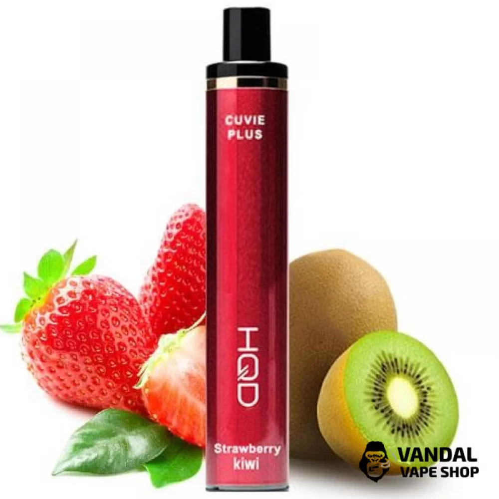 Одноразова Pod система HQD Cuvie Plus на 1200 затяжок зі смаком полуниці і ківі Одноразова Pod система HQD Cuvie Plus на 1200 затяжок зі смаком полуниці і ківі