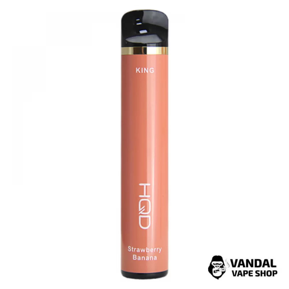 Одноразовая Pod система HQD King на 2000 затяжек со вкусом клубники с бананом Одноразовая Pod система HQD King на 2000 затяжек со вкусом клубники с бананом