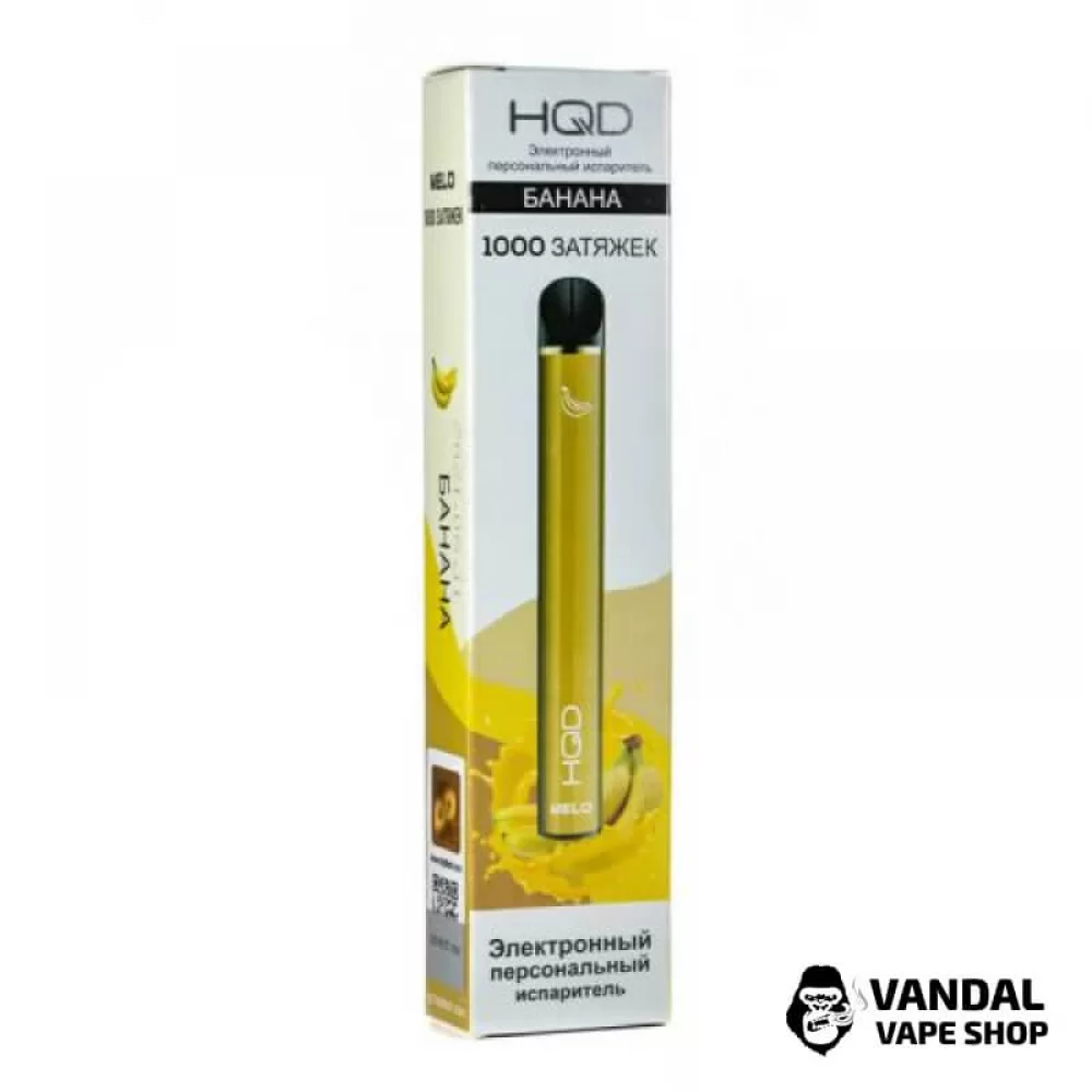 Одноразовая Pod система HQD Melo на 1000 затяжек со вкусом банана Одноразовая Pod система HQD Melo на 1000 затяжек со вкусом банана