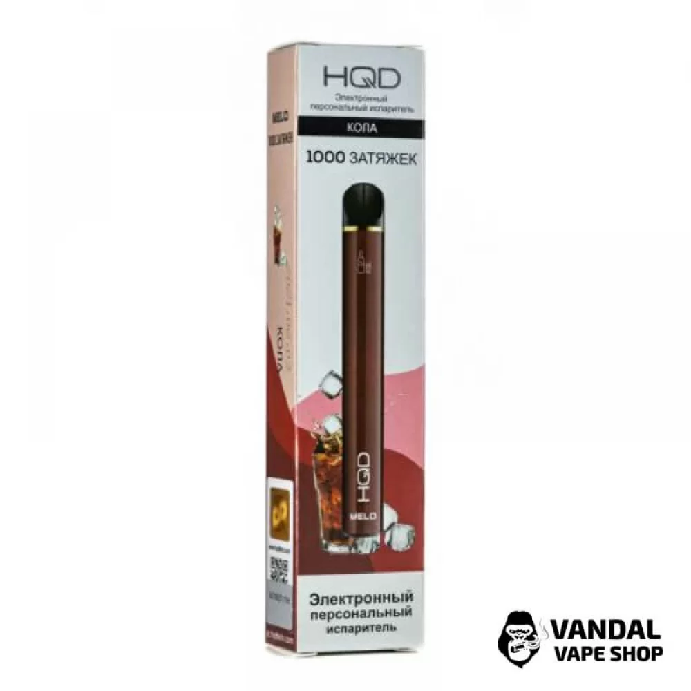 Одноразовая Pod система HQD Melo на 1000 затяжек со вкусом колы Одноразовая Pod система HQD Melo на 1000 затяжек со вкусом колы