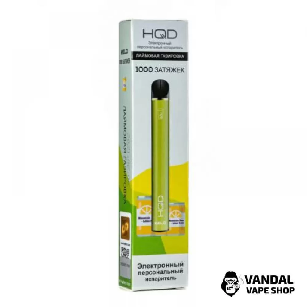 Одноразовая Pod система HQD Melo на 1000 затяжек со вкусом лаймовой газировки