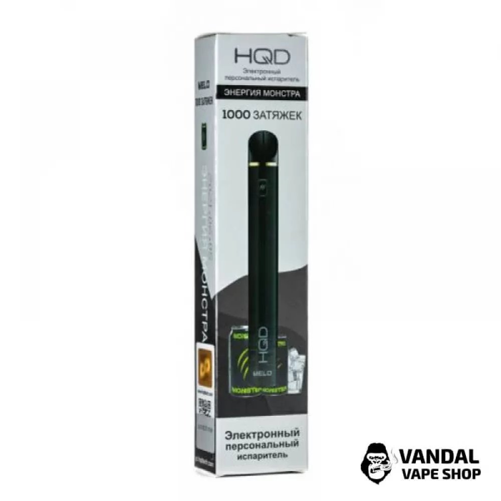 Одноразова Pod система HQD Melo на 1000 затяжок зі смаком енергетика "Монстр" Одноразова Pod система HQD Melo на 1000 затяжок зі смаком енергетика "Монстр"