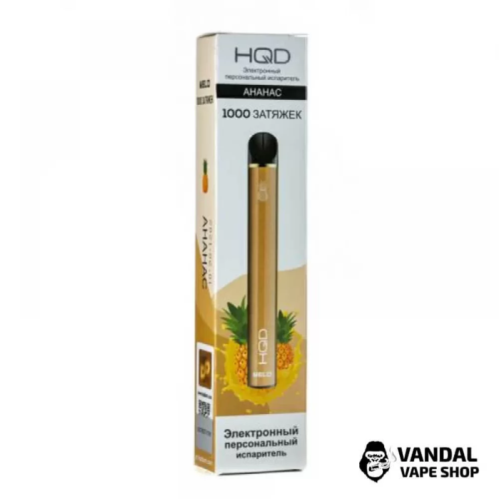 Одноразова Pod система HQD Melo на 1000 затяжок зі смаком ананасу Одноразова Pod система HQD Melo на 1000 затяжок зі смаком ананасу