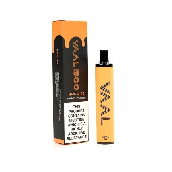 Одноразовая Pod система Joyetech VAAL 1500 Disposable Pod Kit 950mAh Banana Ice со вкусом Манго со льдом