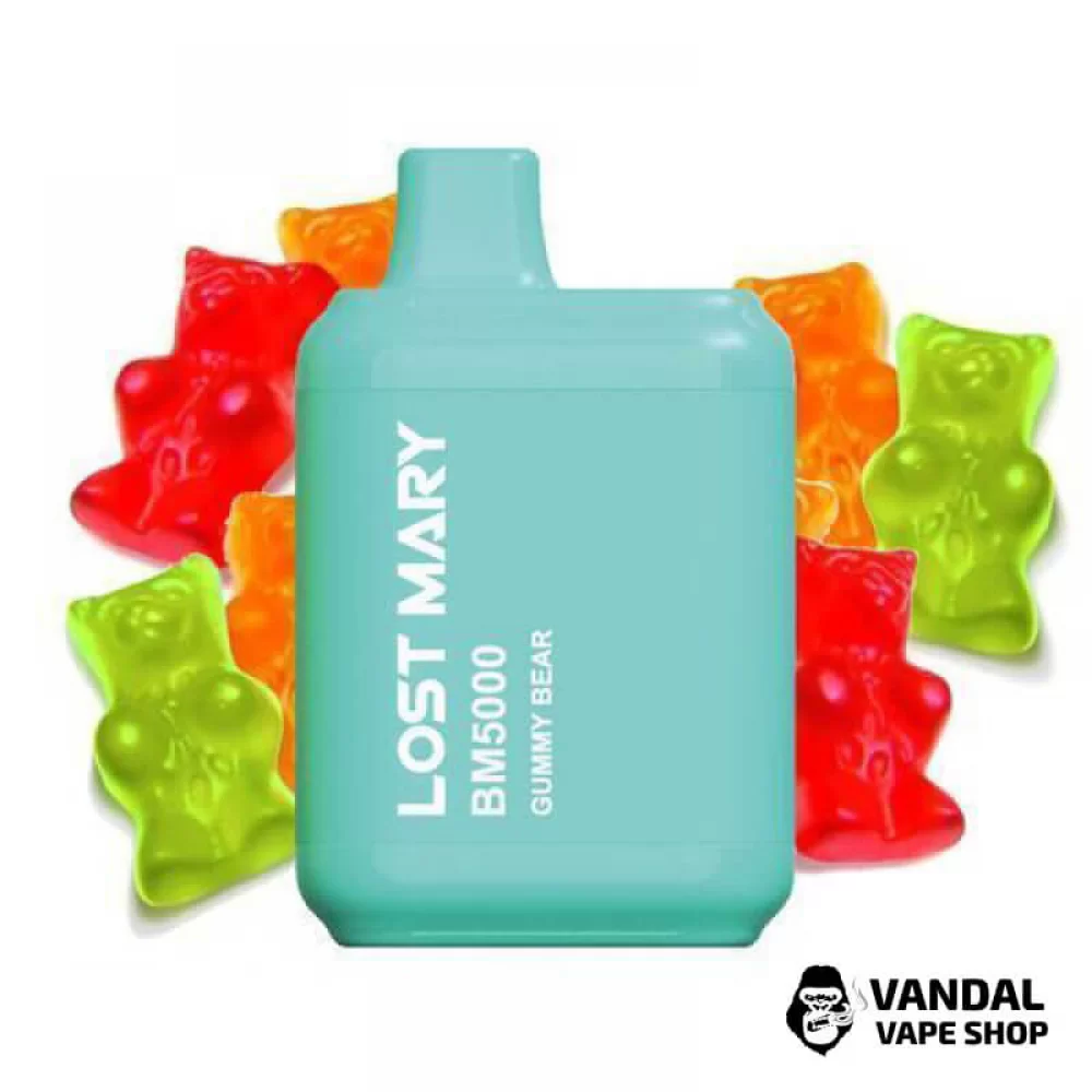 Одноразовый Pod Lost Mary BM5000 650 мАч 5% на 5000 затяжек со вкусом желейных мишек Одноразовый Pod Lost Mary BM5000 650 мАч 5% на 5000 затяжек со вкусом желейных мишек