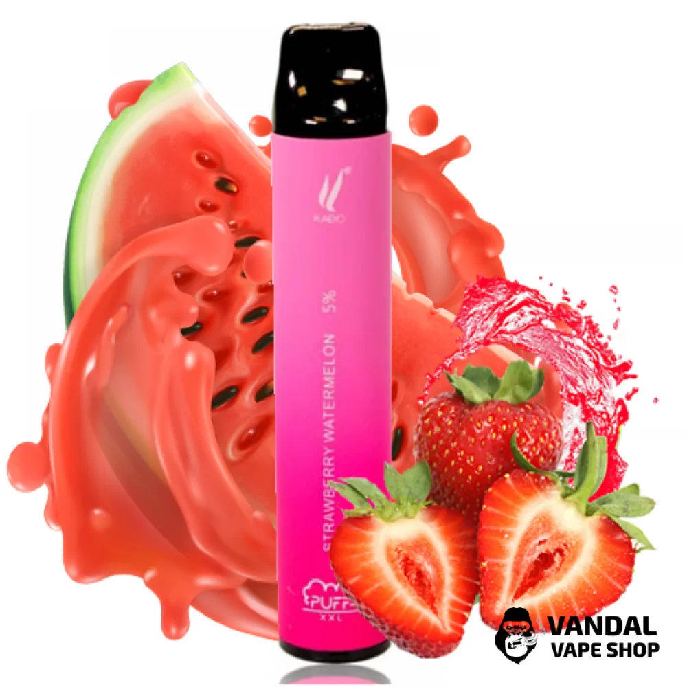 Одноразовая Pod система Puff XXL Disposable Kit 1200 mAh на 1600 затяжек со вкусом клубники и арбуза
