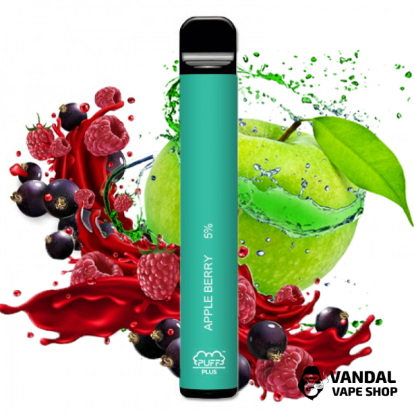 Одноразовая Pod система Puff XXL Disposable Kit 1200 mAh на 1600 затяжек со вкусом яблока с ягодами