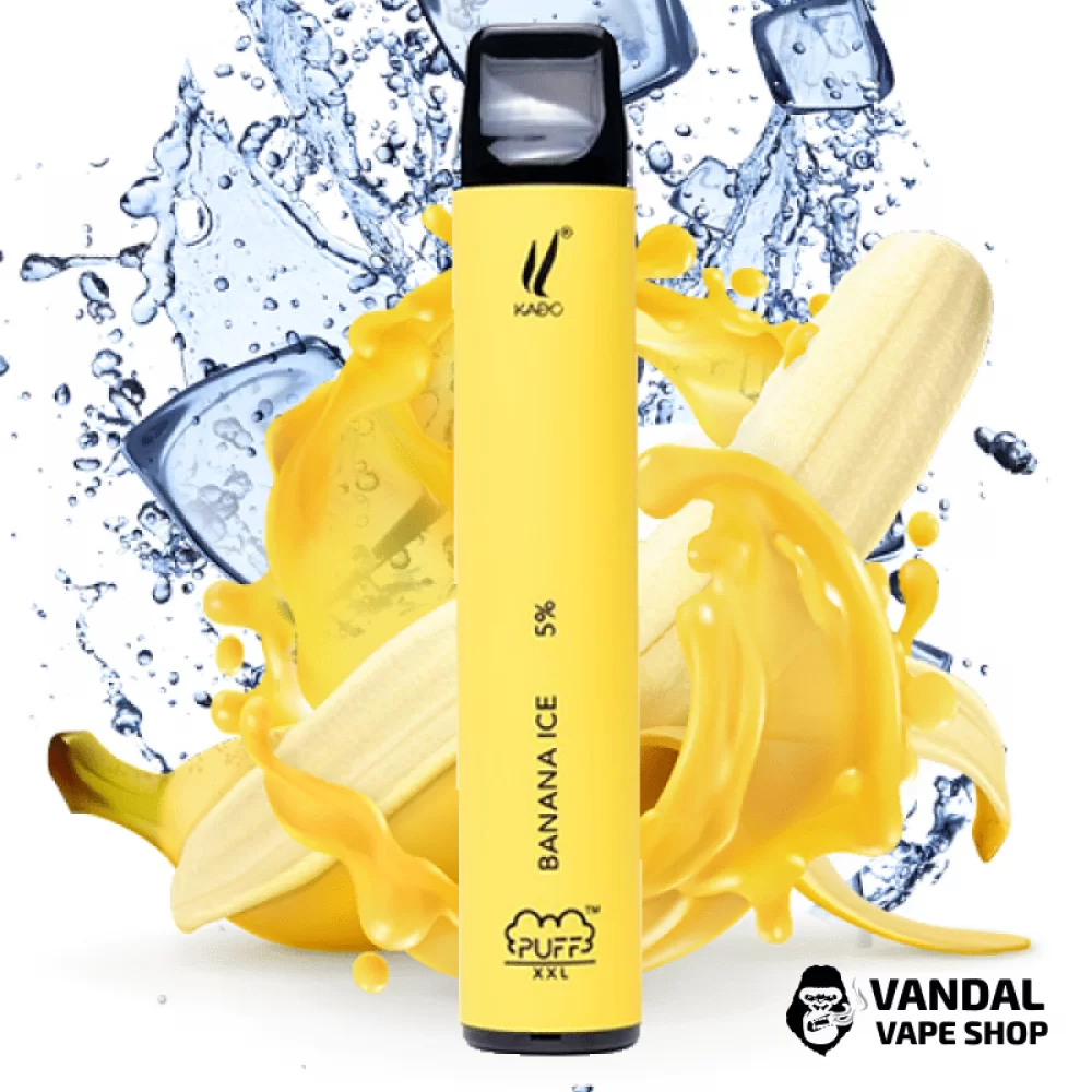 Одноразовая Pod система Puff XXL Disposable Kit 1200 mAh на 1600 затяжек со вкусом банана с холодком Одноразовая Pod система Puff XXL Disposable Kit 1200 mAh на 1600 затяжек со вкусом банана с холодком