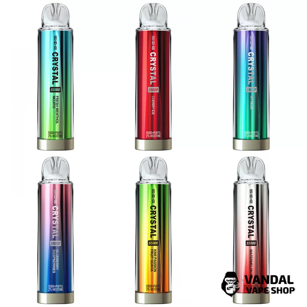 Одноразова Pod система SKE Crystal S5000 50 мг 650 мАг на 5000 затяжок Одноразова Pod система SKE Crystal S5000 50 мг 650 мАг на 5000 затяжок
