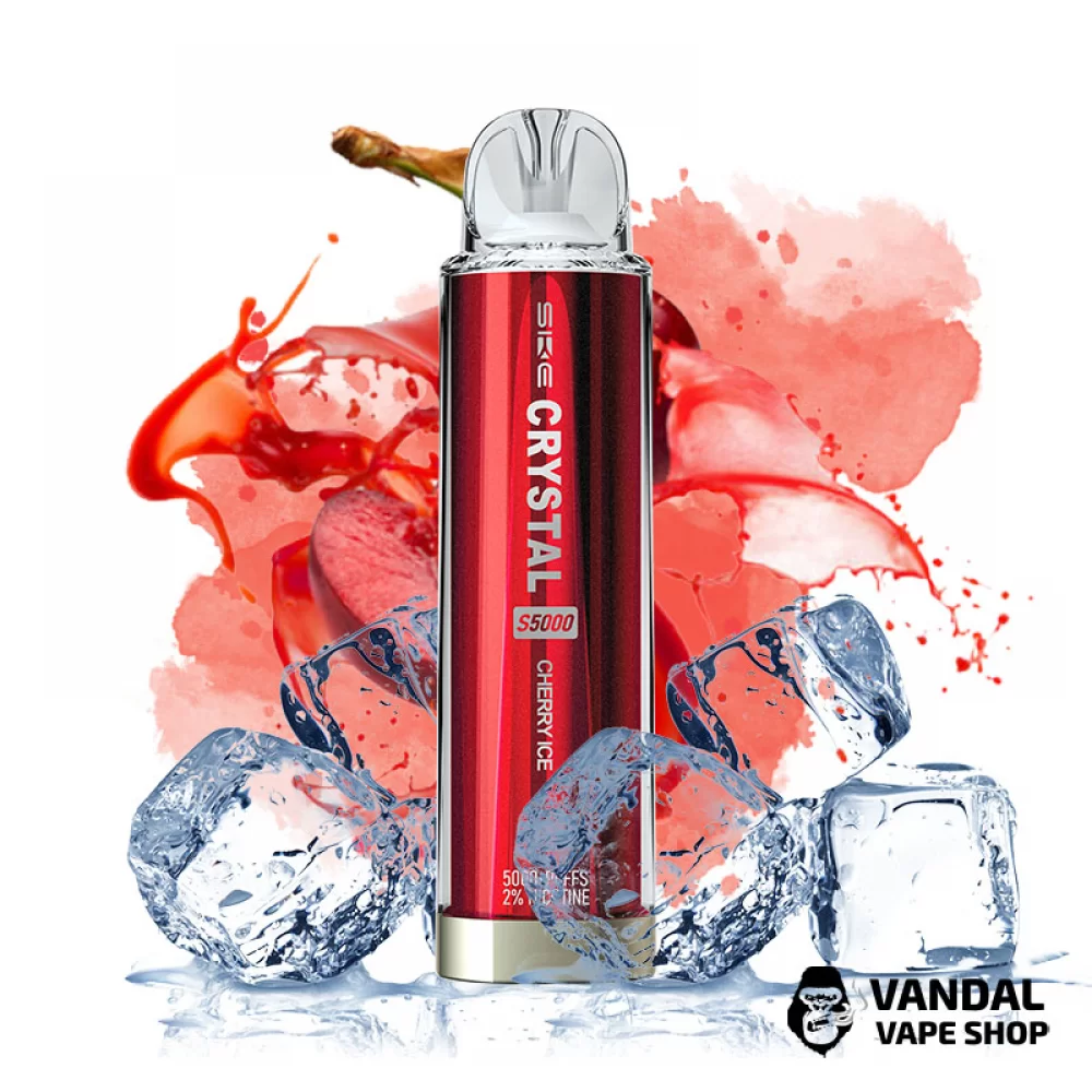 Одноразовая Pod система SKE Crystal S5000 50 мг 650 мАч на 5000 затяжек со вкусом вишни с холодком Одноразовая Pod система SKE Crystal S5000 50 мг 650 мАч на 5000 затяжек со вкусом вишни с холодком