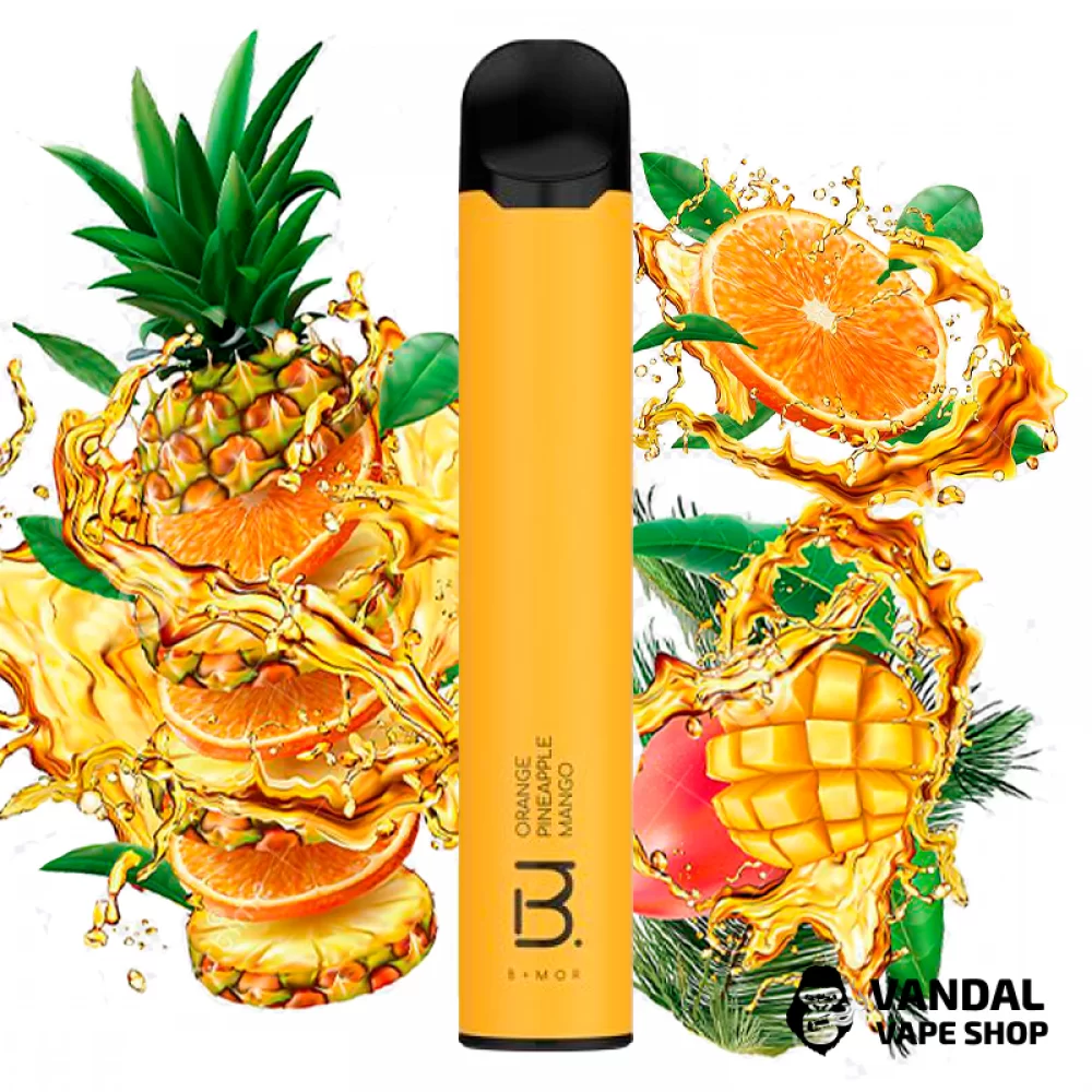 Одноразка Pod система BMOR Saturn Disposable Pod Kit 1000 mAh на 1600 затяжок зі смаком апельсина, ананаса і манго Одноразка Pod система BMOR Saturn Disposable Pod Kit 1000 mAh на 1600 затяжок зі смаком апельсина, ананаса і манго