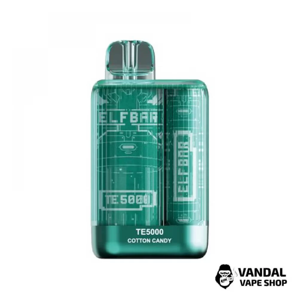 Одноразовый Pod Elf Bar TE5000 550 мАч на 5000 затяжек со вкусом сахарной ваты Одноразовый Pod Elf Bar TE5000 550 мАч на 5000 затяжек со вкусом сахарной ваты