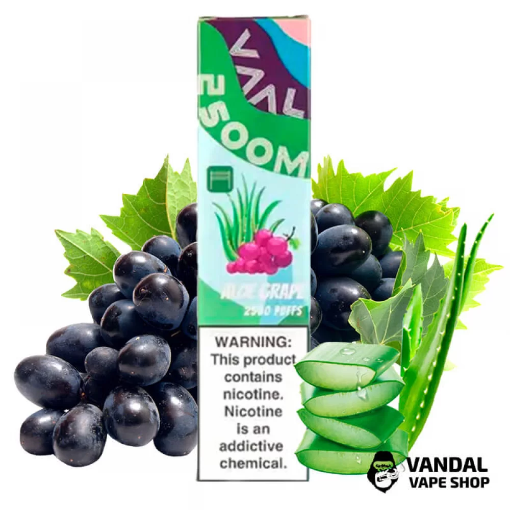 Одноразовая Pod система Joyetech VAAL 2500M 1300 мАч со вкусом алоэ и винограда